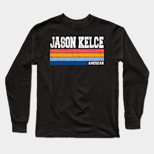 Jason Kelce // Retro Style Long Sleeve T-Shirt